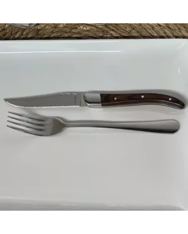 COUTEAU A STEAK AVEC CANNELU