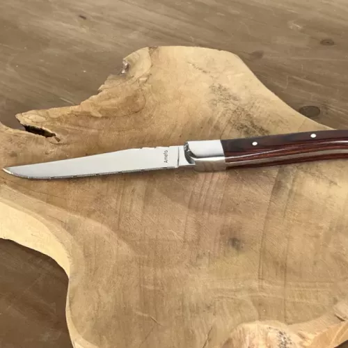 COUTEAU A STEAK AVEC CANNELU