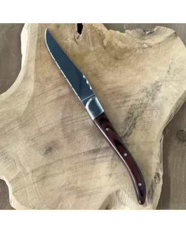 COUTEAU A STEAK AVEC CANNELU