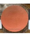 ASSIETTE PLATE MADO DIAMETRE 27CM COULEUR TERRACOTTA EN GRES/