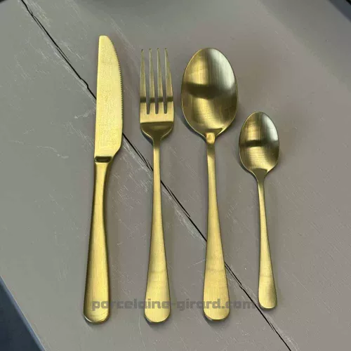 CUILLERE CAFE ESCADE GOLD 14.5CM 18/0