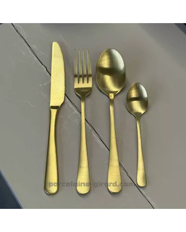 CUILLERE CAFE ESCADE GOLD 14.5CM 18/0