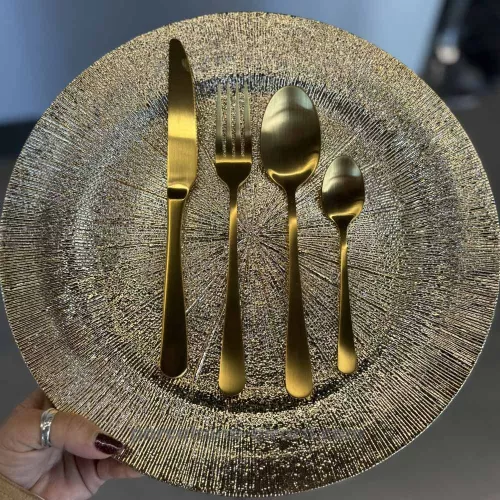 CUILLERE CAFE ESCADE GOLD 14.5CM 18/0