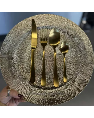 CUILLERE CAFE ESCADE GOLD 14.5CM 18/0