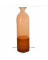 Vase bouteille peach verre "Collection capsule Aura"