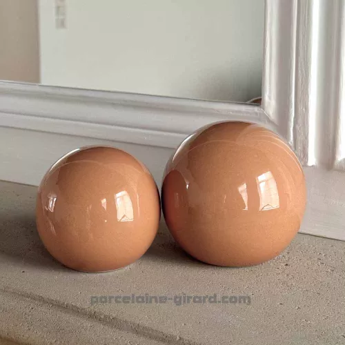 Boule déco cannelle " collection capsule Aura"
