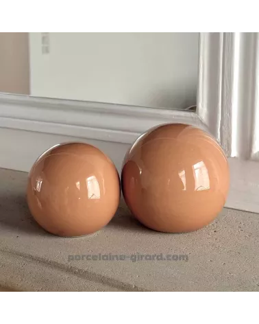 Boule déco cannelle " collection capsule Aura"