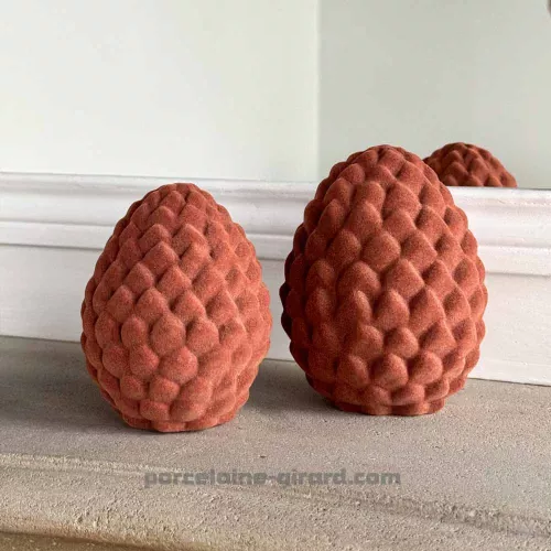 Pomme de pin en Velour " collection capsule Aura"