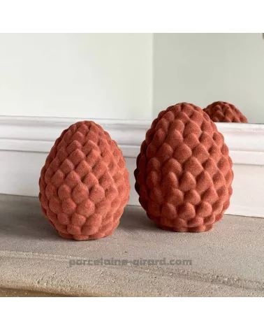Pomme de pin en Velour " collection capsule Aura"
