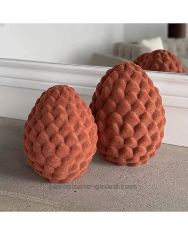 Pomme de pin en Velour " collection capsule Aura"