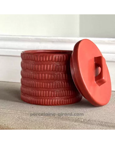 Pot avec couvercle Paprika " collection capsule Aura"