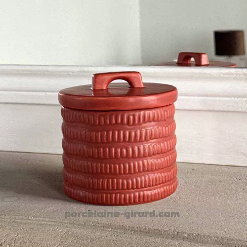 Pot avec couvercle Paprika " collection capsule Aura"