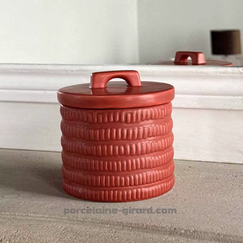 Pot avec couvercle Paprika " collection capsule Aura"
