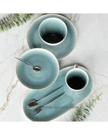 ASSIETTE DESSERT AMEL BLEU 22C