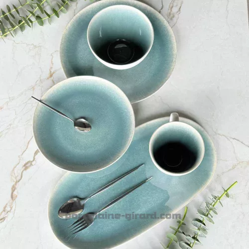 ASSIETTE A PAIN AMEL BLEU 17CM