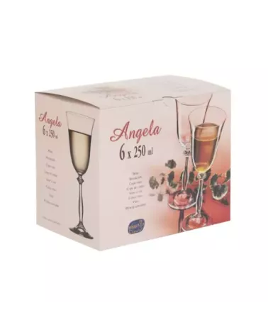 VERRES A PIED ANGELA FILET OR